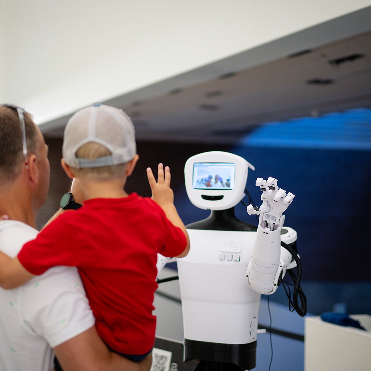 Visitors at the Davos Tech Summit Family Day